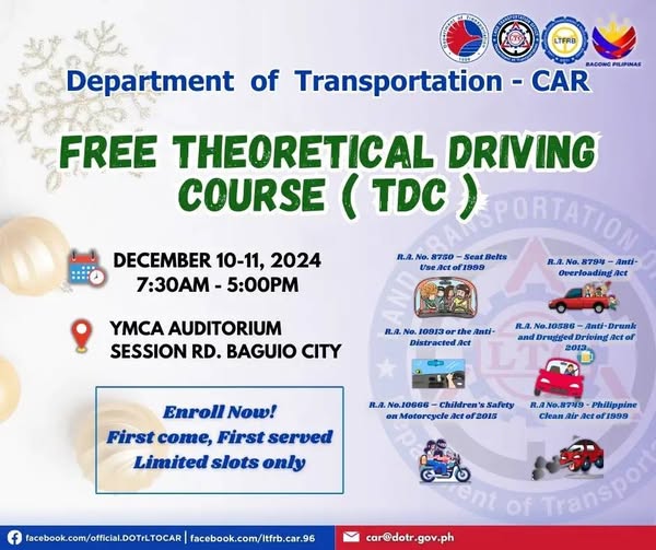 Free Theoretical Driving Course_YMCA Baguio