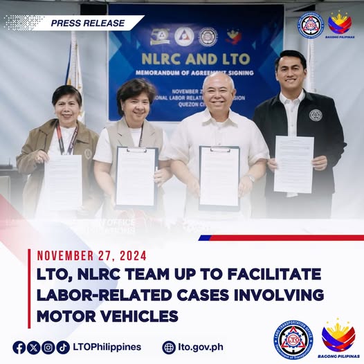 LTO, NLRC Partner to Expedite Labor Cases Involving Vehicles